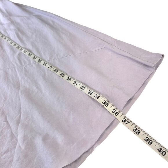 VTG Nine and Company Lilac Linen and Rayon Slip Midi Skirt, Size 16W - Picture 8 of 9